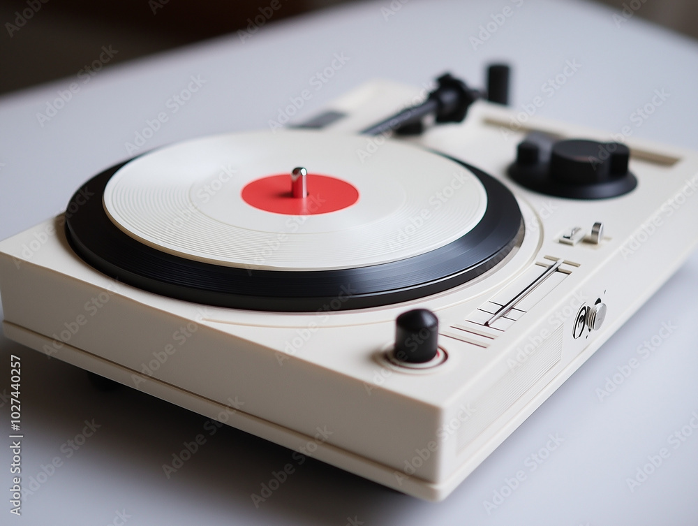 Portable Vinyl Recorder in Glacial White: Unique and Stylish for Vintage Music Lovers Portable Vinyl Recorder in Glacial White: Unique and Stylish for Vintage Music Lovers