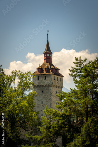 Luegisland Tower Luegislandturm at Luzern Musegg Wall Museggmauer - Lucerne, Switzerland photo