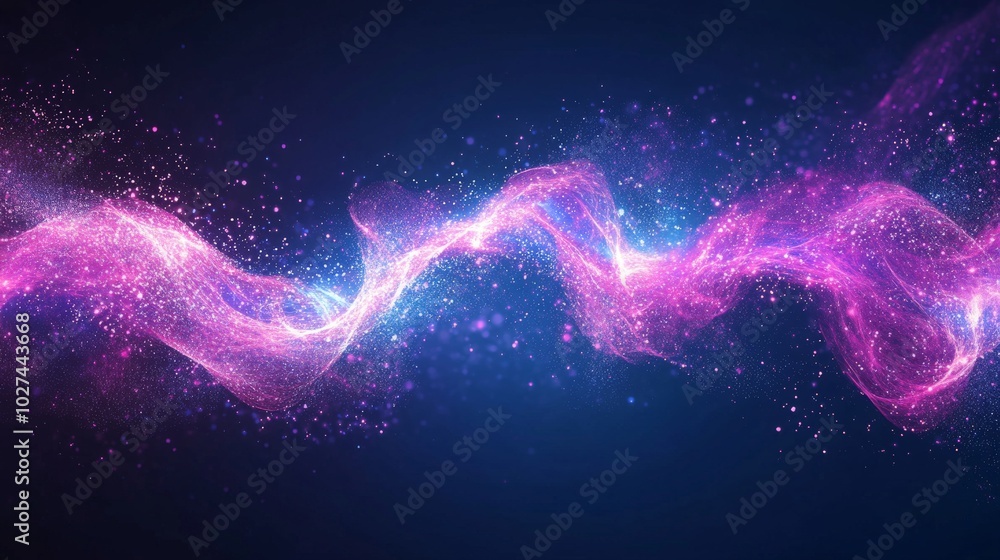 Ethereal Cosmic Waves of Vibrant Radiance Ethereal Cosmic Waves of Vibrant Radiance