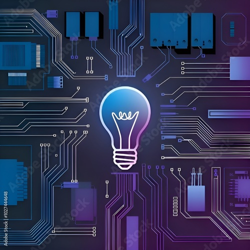 light bulb concept,generative ai