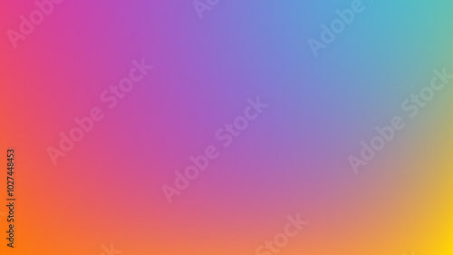 Abstract blurred gradient mesh background in bright rainbow colors. Colorful smooth banner template. Easy editable soft colored vector illustration