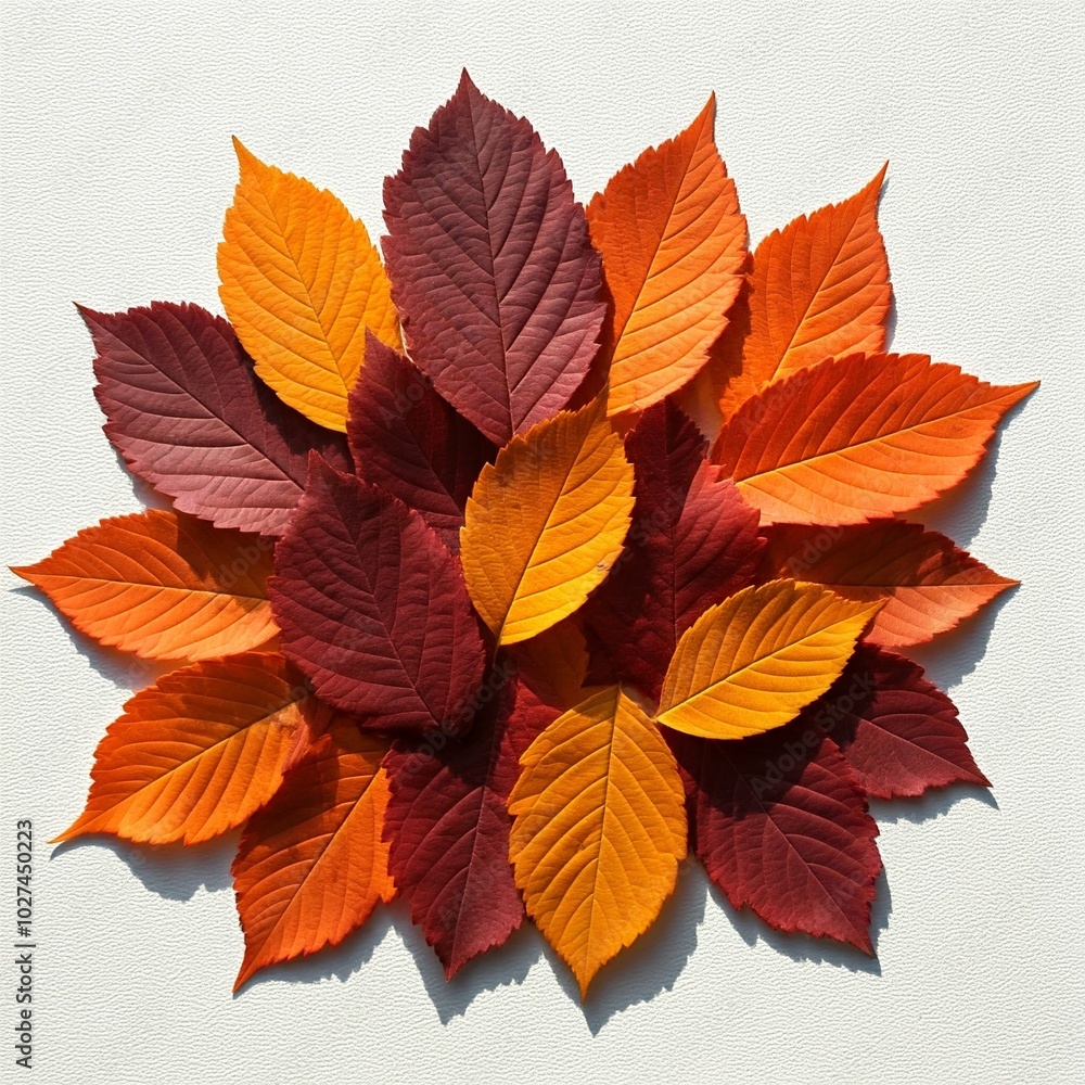 autumn leaves isolated on white autumn leaves isolated on white