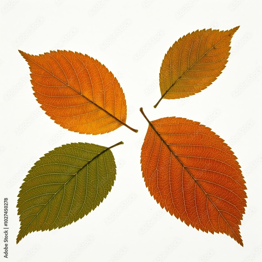 autumn leaves isolated on white autumn leaves isolated on white