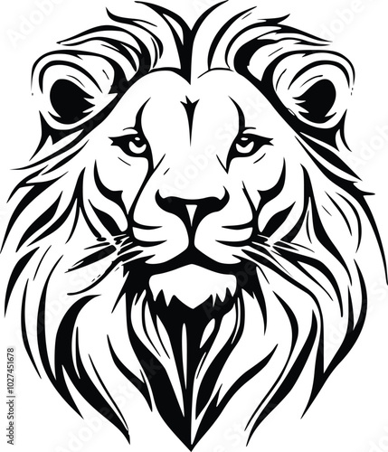 lion head vector