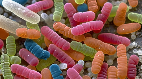 Bacteroides fragilis: A gram-negative anaerobic bacterium in the gut; typically helpful but can lead to infections if it escapes due to trauma or surgery.
 photo