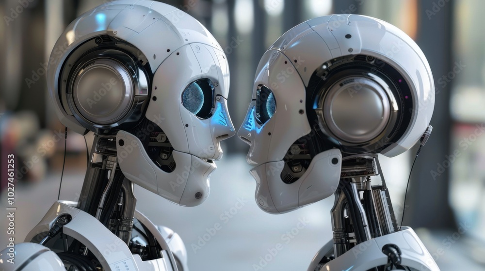 Fototapeta premium Deep Learning in NLP: This method utilizes deep learning models to comprehend and generate human language, applying techniques for tasks like sentiment analysis. 