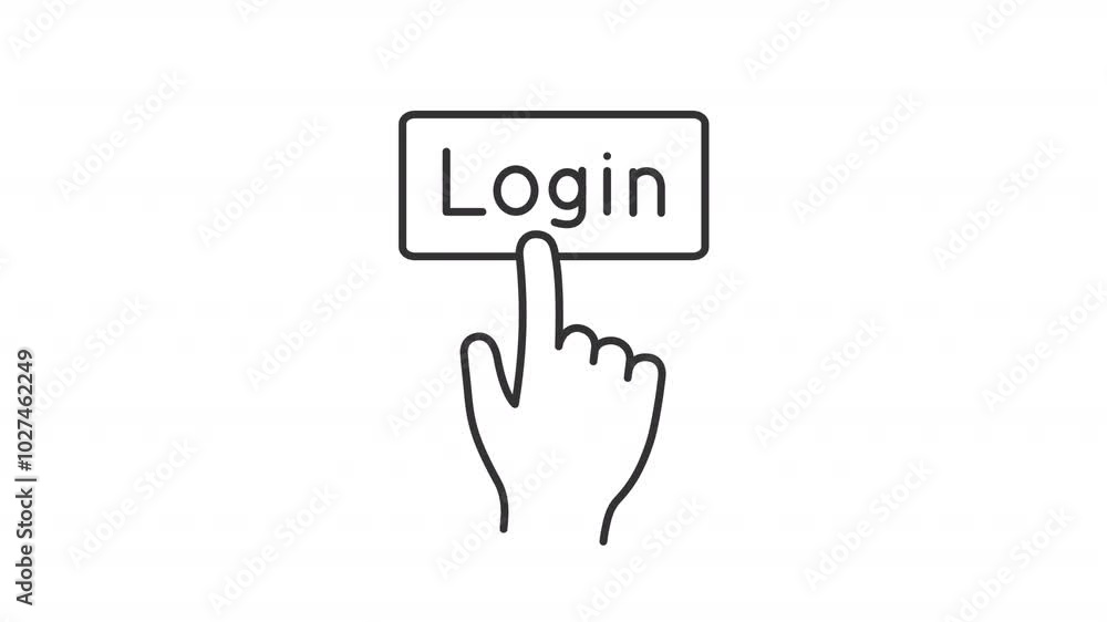 Login Button Icon Animation Login Button Icon Animation