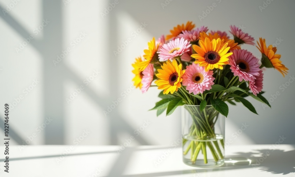 A romantic bouquet in soft pink and orange tones. A romantic bouquet in soft pink and orange tones.