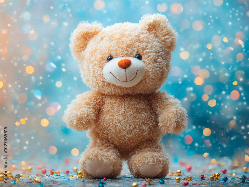 teddy bear with happy new year and Christmas concept teddy bear with happy new year and Christmas concept