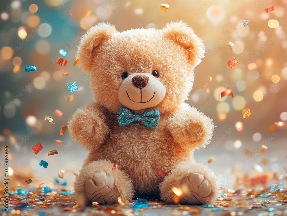 teddy bear with happy new year and Christmas concept teddy bear with happy new year and Christmas concept