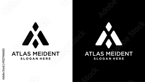 m a ma am initial logo design vector graphic idea creative