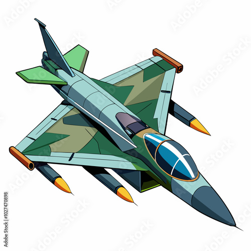 fighter jet vector illustration on a white background

