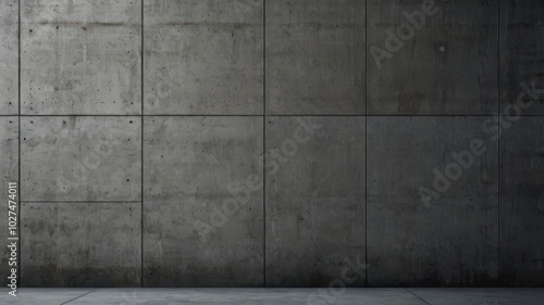 Concrete Wall, Stone, Texture, Texture, Cement, Gray, Gloomy, Industrial 