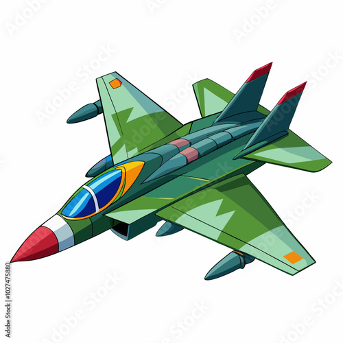 fighter jet vector illustration on a white background
