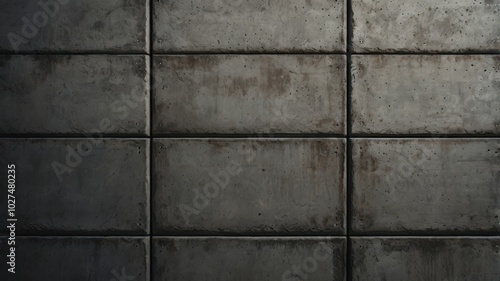 Concrete Wall, Stone, Texture, Texture, Cement, Gray, Gloomy, Industrial 