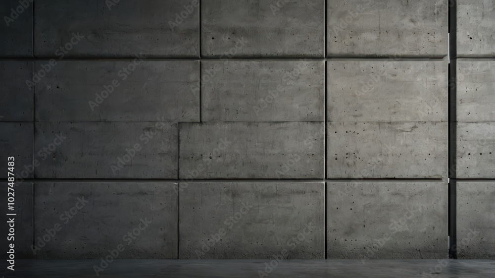 Fototapeta premium Concrete Wall, Stone, Texture, Texture, Cement, Gray, Gloomy, Industrial 