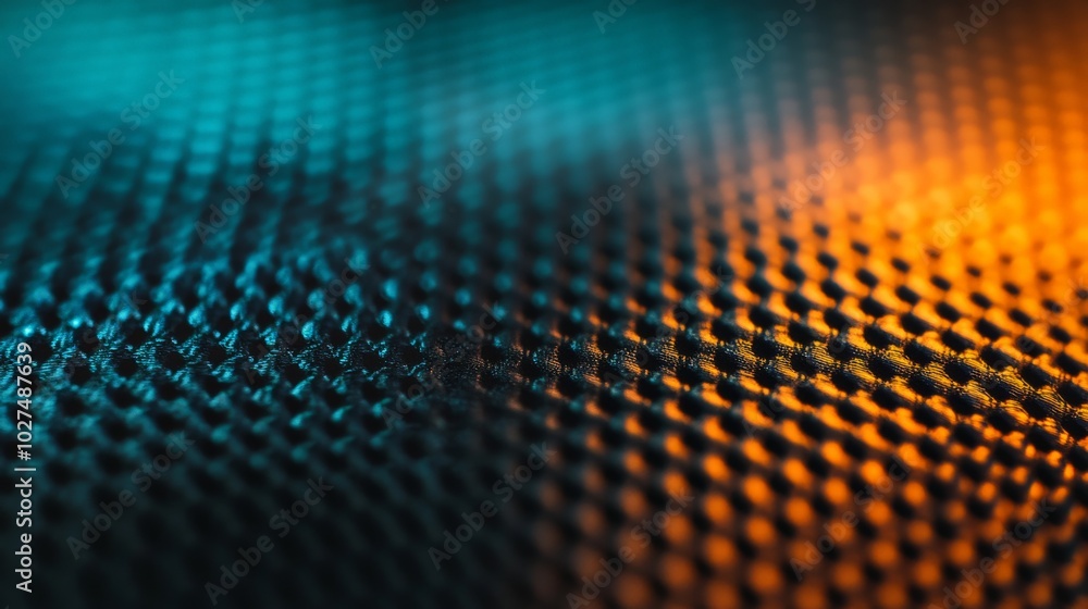 Mesmerizing Hexagonal Patterns in Vibrant Teal and Amber Mesmerizing Hexagonal Patterns in Vibrant Teal and Amber