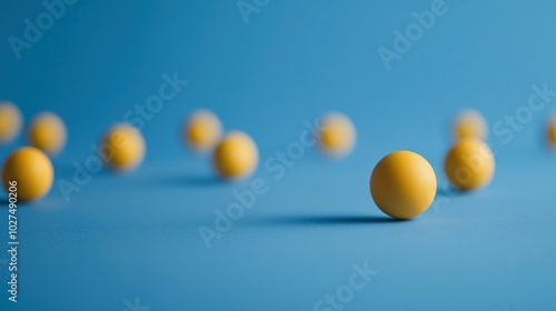 a rubber ball bouncing in different directions, representing unpredictability and dynamism