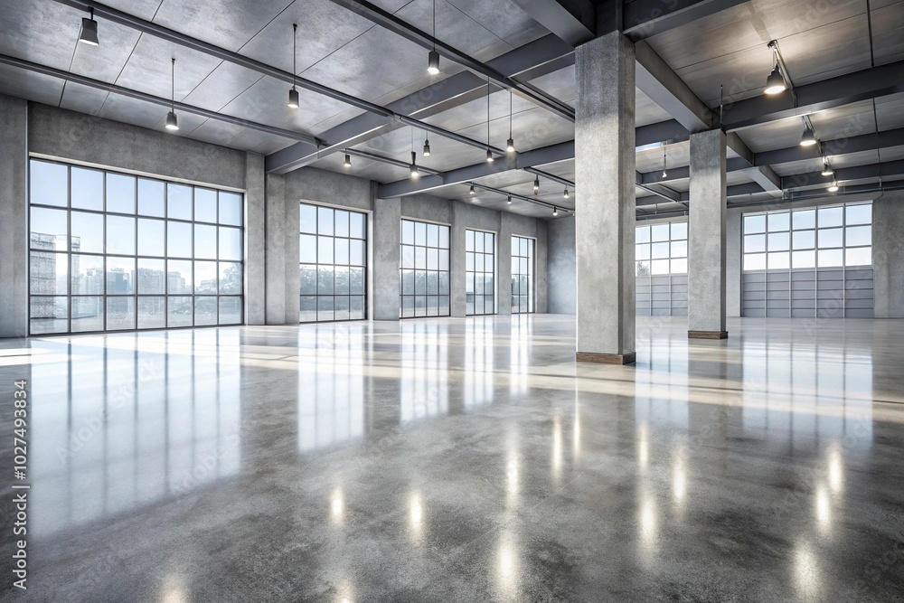 custom made wallpaper toronto digitalConcrete polished loft style with light and shadows Depth of Field