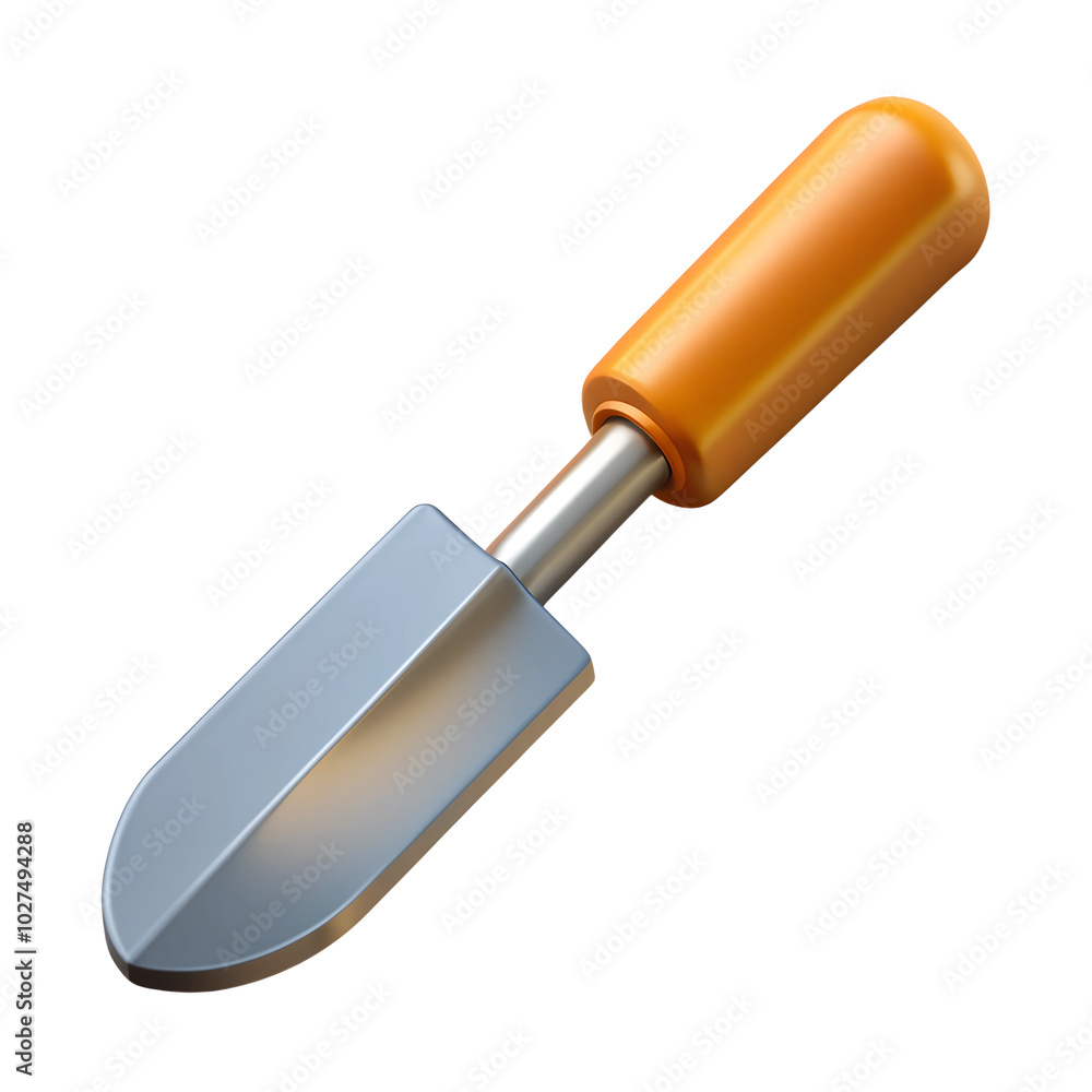 3d Chisel tool with wooden handle. High quality photo 3d Chisel tool with wooden handle. High quality photo