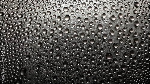Wallpaper Mural Condensation water drops on black glass background Torontodigital.ca