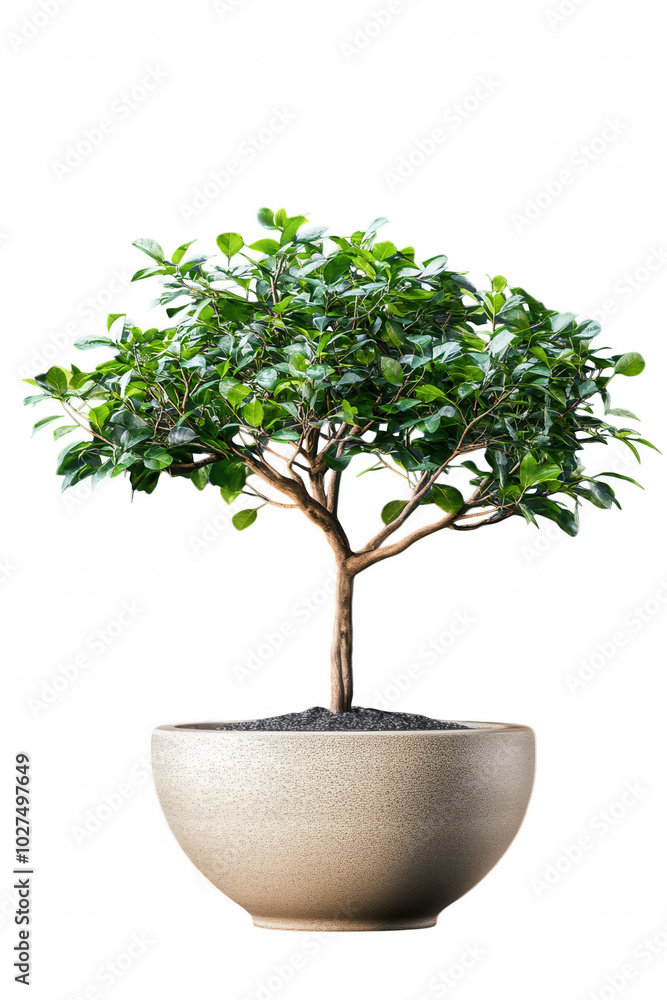 A Potted Plant on a Black Background A Potted Plant on a Black Background