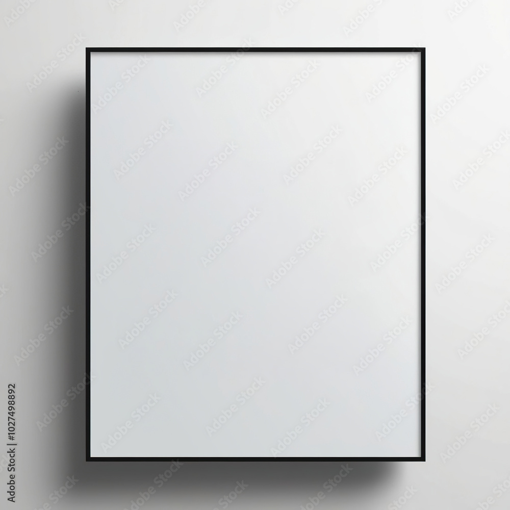 Modern Frame Display on whiteBackground Modern Frame Display on whiteBackground