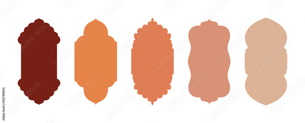 Set of Islamic windows and arches in Arabic style. Moroccan frames, Muslim mosque doors. Minimal flat icons, Eid Mubarak mosque gate shapes for sale templates. Transparent background, Ramadan design Set of Islamic windows and arches in Arabic style. Moroccan frames, Muslim mosque doors. Minimal flat icons, Eid Mubarak mosque gate shapes for sale templates. Transparent background, Ramadan design