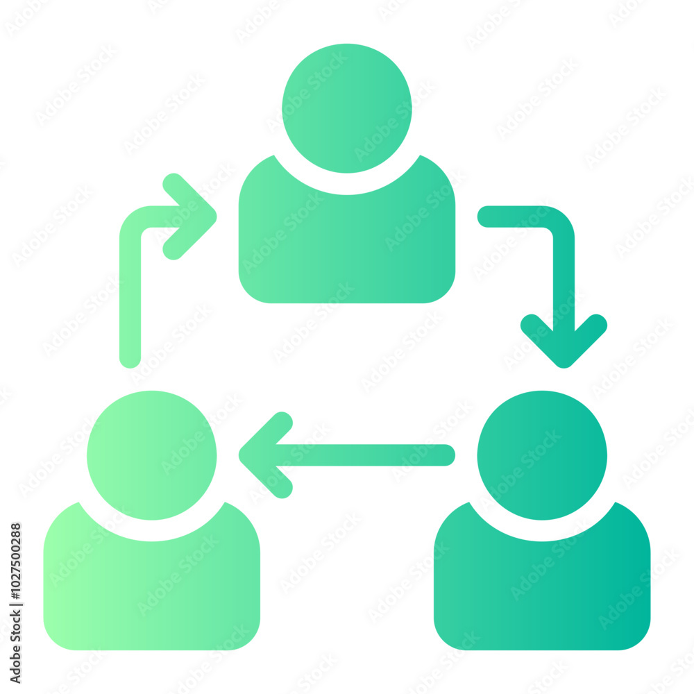 teamwork gradient icon teamwork gradient icon