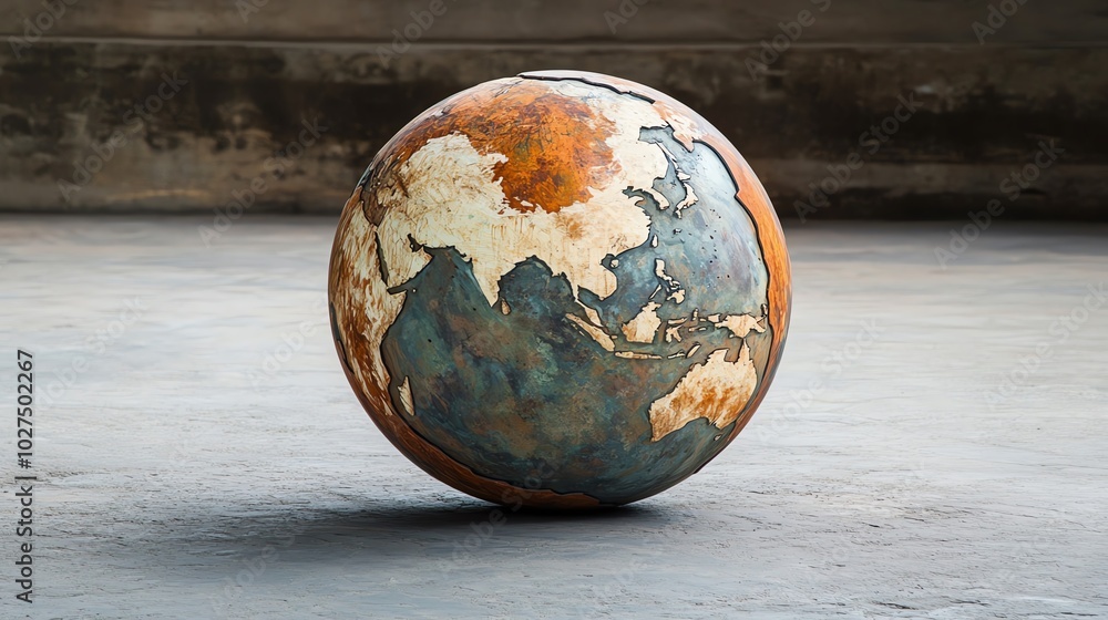 The smooth curvature of the globe enhances its aesthetic appeal. The smooth curvature of the globe enhances its aesthetic appeal.