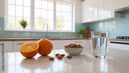 Wallpaper Mural orange juice in kitchen Torontodigital.ca