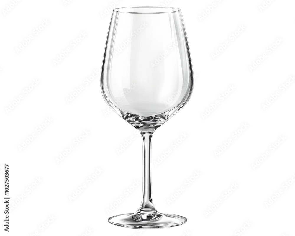 Elegant wine glass on a clear background, ideal for showcasing beverages or fine dining. Elegant wine glass on a clear background, ideal for showcasing beverages or fine dining.