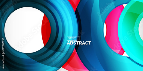 Circles, round elements, ring shapes premium background. Vector Illustration For Wallpaper, Banner, Background, Card, Book Illustration, landing page