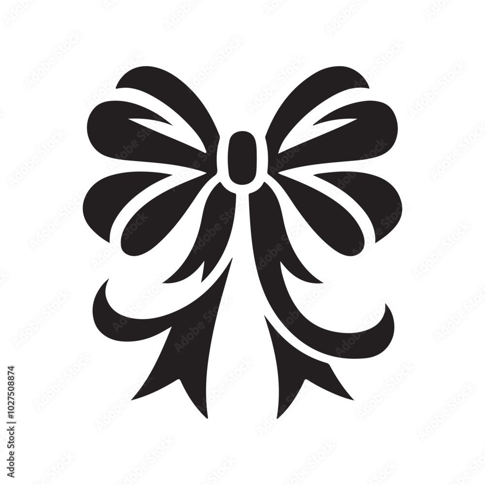Decorative Bow Silhouette Vector Icon - A Simple and Elegant Element for Holiday Decorations, Present Wrapping, and Festive Design Projects. Perfect for Adding a Stylish Touch to Gift Packaging.
Decorative Bow Silhouette Vector Icon - A Simple and Elegant Element for Holiday Decorations, Present Wrapping, and Festive Design Projects. Perfect for Adding a Stylish Touch to Gift Packaging.