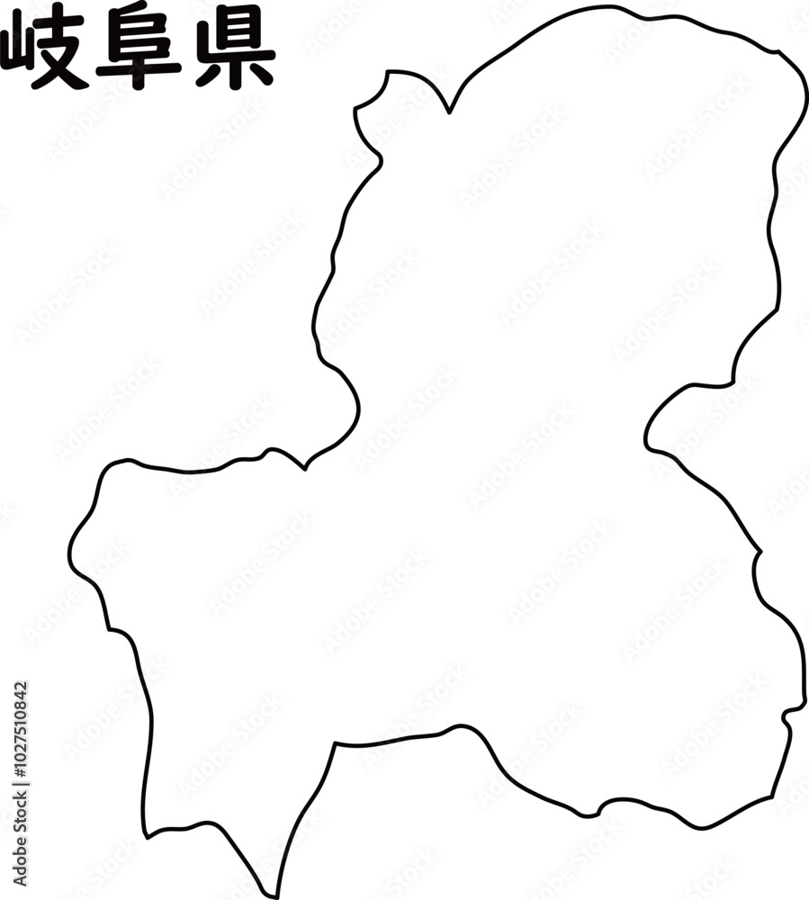 白地図 岐阜県 白地図 岐阜県