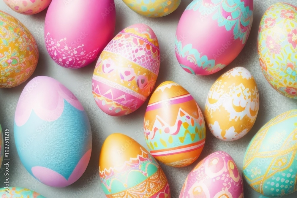 Easter egg over a color background Easter egg over a color background
