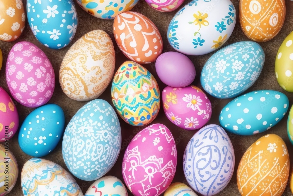 Easter egg over a color background Easter egg over a color background