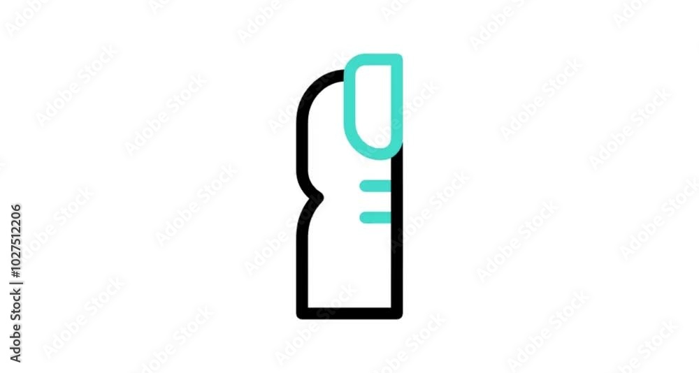 illustration of a toothbrush illustration of a toothbrush