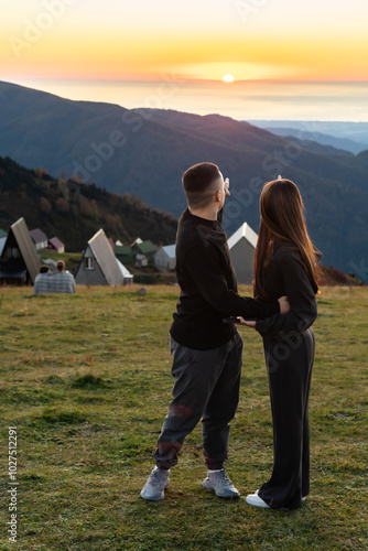 couple in the mountains