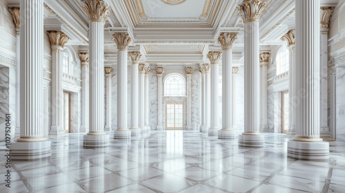 Palace interior background columns hall