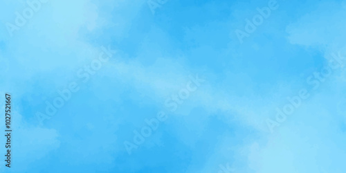 Abstract soft sky blue watercolor sky and clouds. grunge tint light blue watercolor background. Hand painted light blue background with watercolor. 