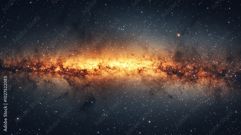 Vibrant Cosmic Landscape in Deep Space Vibrant Cosmic Landscape in Deep Space