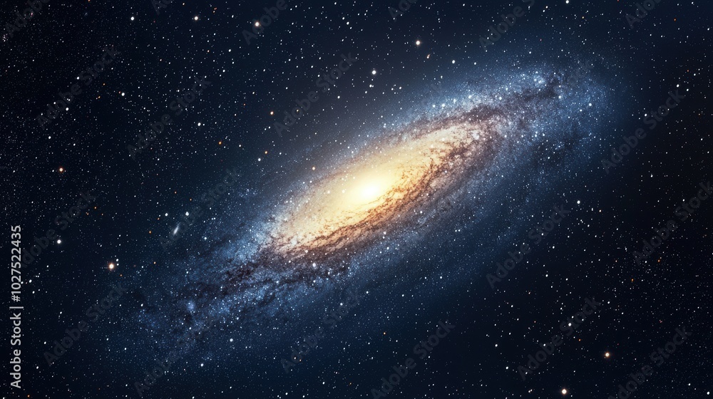 Fototapeta premium Stunning Spiral Galaxy in High Resolution