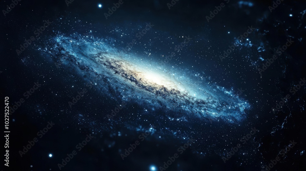 Stunning Galaxy in Deep Space with Stars Stunning Galaxy in Deep Space with Stars