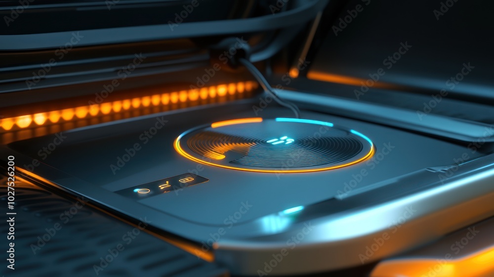EV battery with wireless charging capabilities, featuring an electric vehicle wirelessly charging via an induction pad, symbolizing the convenience and future of hassle-free EV charging. EV battery with wireless charging capabilities, featuring an electric vehicle wirelessly charging via an induction pad, symbolizing the convenience and future of hassle-free EV charging.