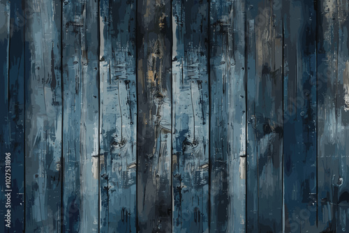 rough wooden wall with abrasive blue and yellow pain texture background. and have some space for write wording