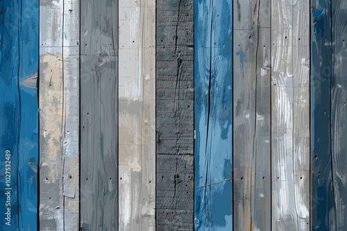 rough wooden wall with abrasive blue and yellow pain texture background. and have some space for write wording