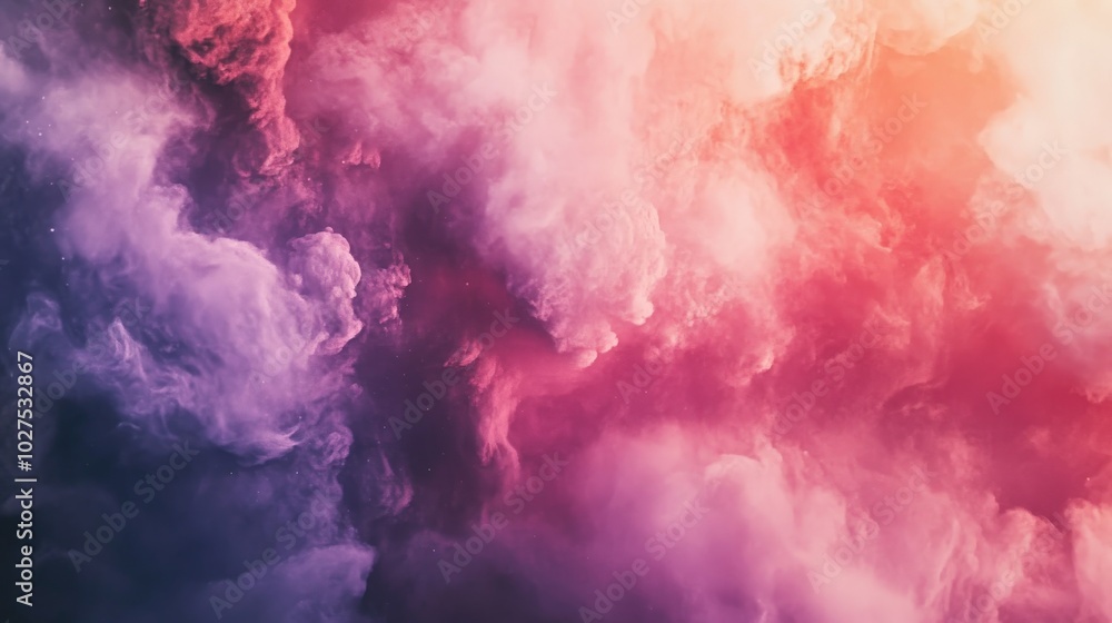 Naklejka premium Vibrant Smoke Explosion in Vibrant Colors