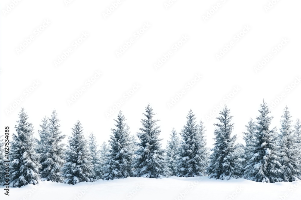 Tranquil Snow-Covered Landscape in Soft Focus Tranquil Snow-Covered Landscape in Soft Focus