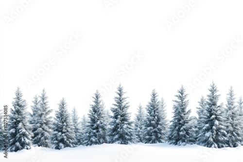 Tranquil Snow-Covered Landscape in Soft Focus